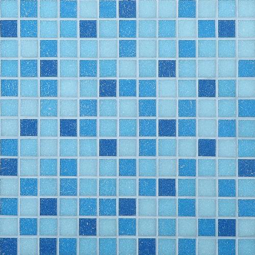 Building Material Mosaic Tiles Blue Glass Mosaic for Swimming Pool