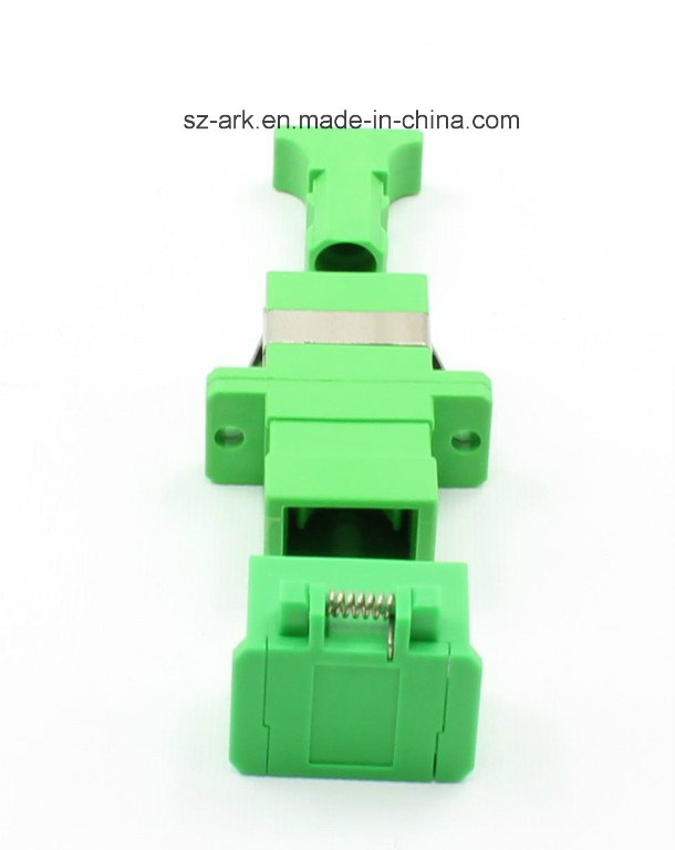 Sc Simplex Fiber Optic Adapter with Shutter