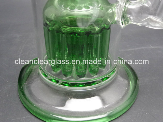 Factory Price Wholesale! Thick Glass Water Pipe with 18.8mm Joint and 2 Layer 12 Arms Perc