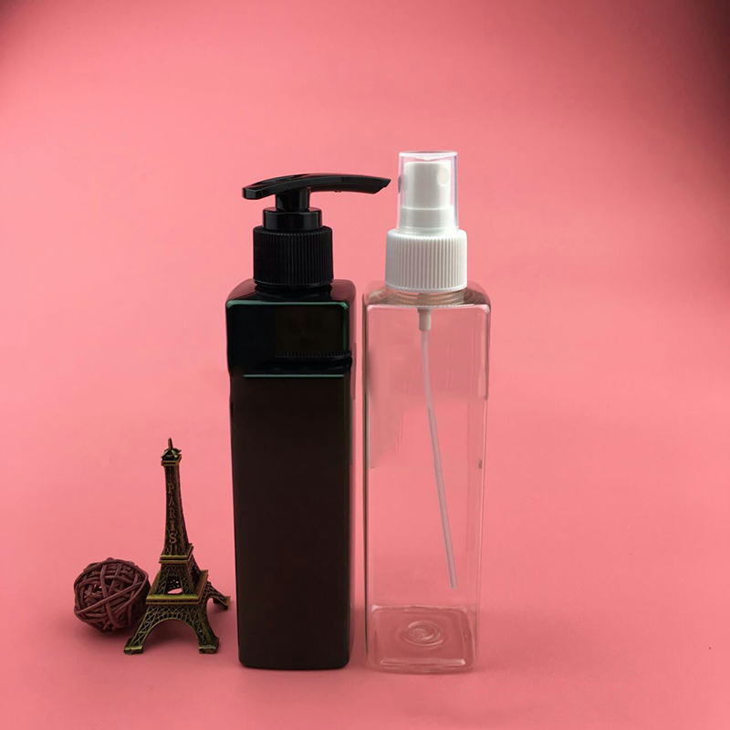 Quadrangular Plastic Lotion Bottle for Perfume (NB18901)