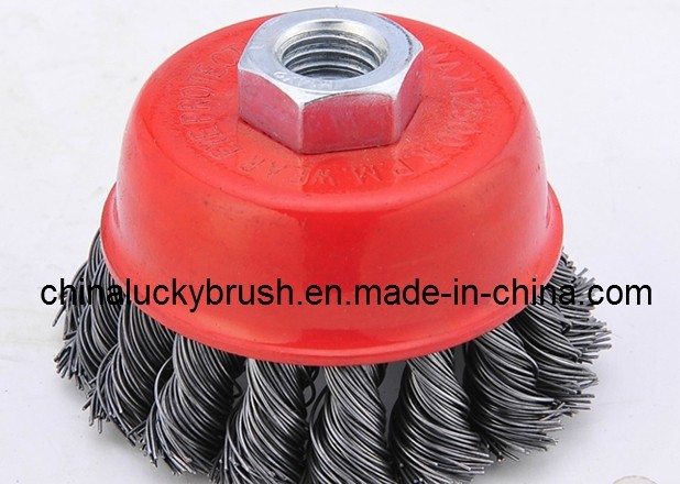 2.5inch Steel Wire Knotted Cup Brush (YY-039)