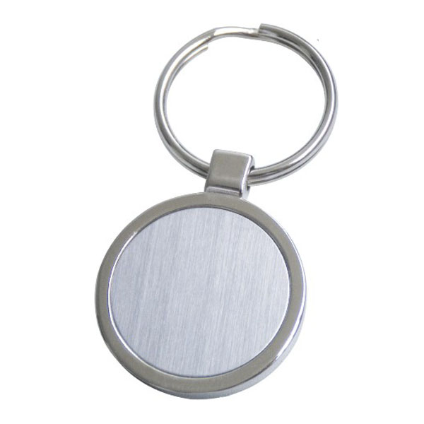 Cheap Custom Shiny Nickle Laser Logo Keychain (LM1680)