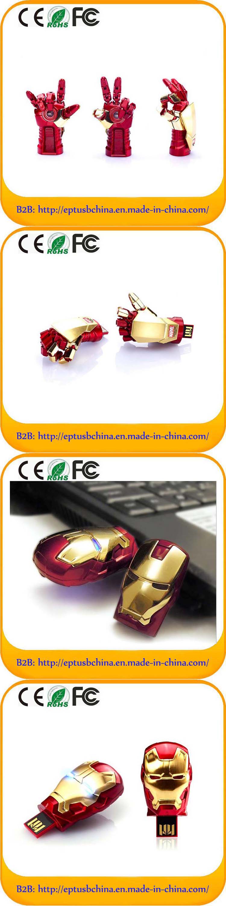 Iran Man Head Shape USB Flash Drive for Promotion (TD159)