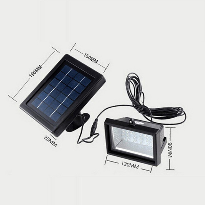 Solar Power 45 LED Flood Light Lawn Lamp Outdoor Courtyard Garden Waterproof Spotlight Pathway Yard Light