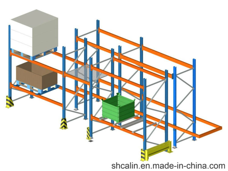 Vna Pallet Racking with Very Narrow Aisle Forklift