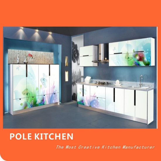 Pole Liner Style Custom Made Kitchen Cabinet