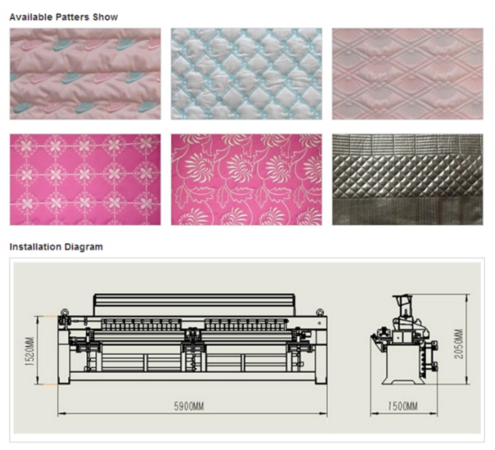 Cshx234b High Speed Multihead Quilting and Embroidery Machine