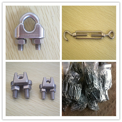 Supply High Quality AISI304/316 Stainless Steel DIN741 Type Wire Rope Clips