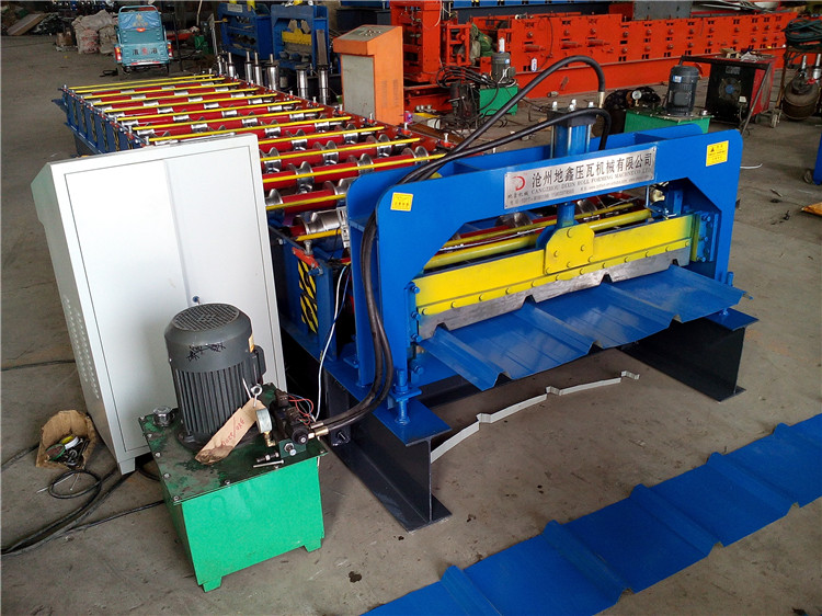 Steel Plate Colored Tile Galvanized Steel Corrugated Roof Cold Roll Forming Machine