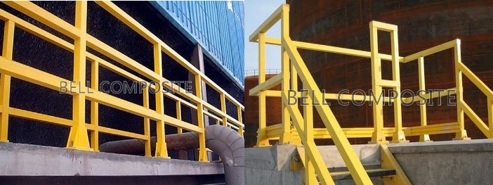 FRP Stair Handrail/Guardrail / Fiberglass Building Material