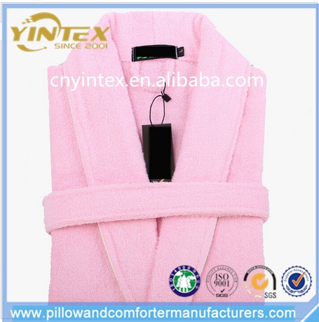 China wholesale high quality girls and women bathrobe terry for hotel