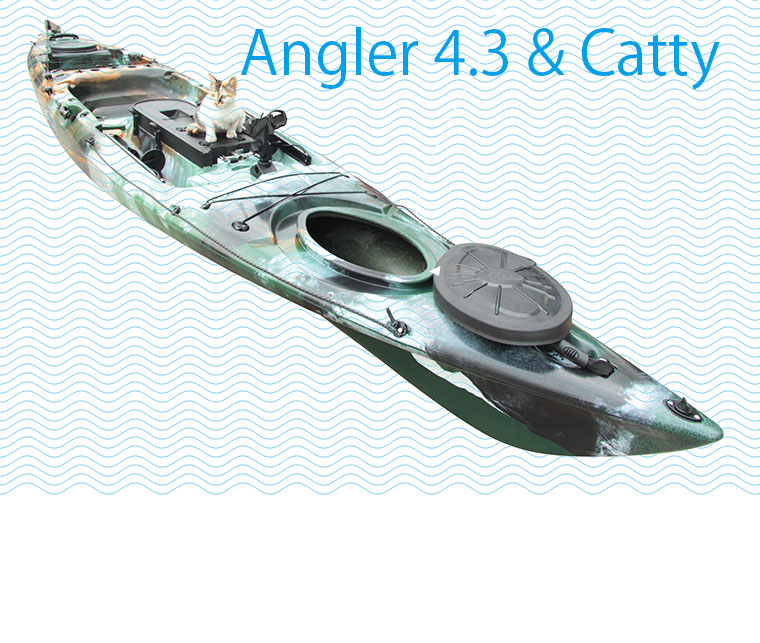 4.3m 158kgs Capacity Sit on Top Fishing Angler Kayak