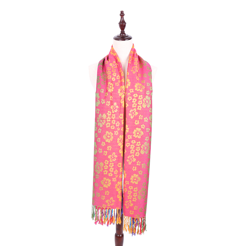 Fashion Polyester Jacquard Long for Lady Scarf