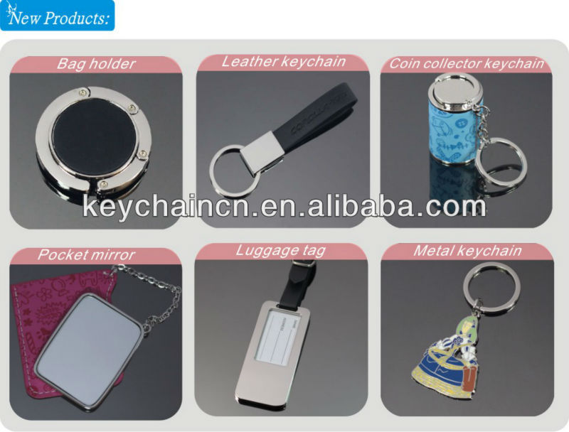 Guangzhou Factory Metal Souvenir Keychain for Christmas Promotional Gift