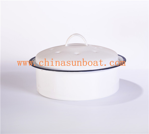 Sunboat 3qt Enamel Stock Pot Enamel Cookware/ Kitchenware/Cookware