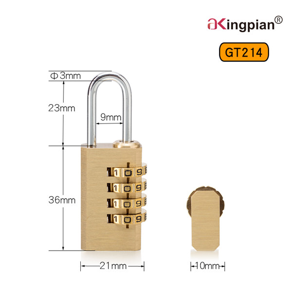 Brass Digital and Combination Lock for Bag and Luggage