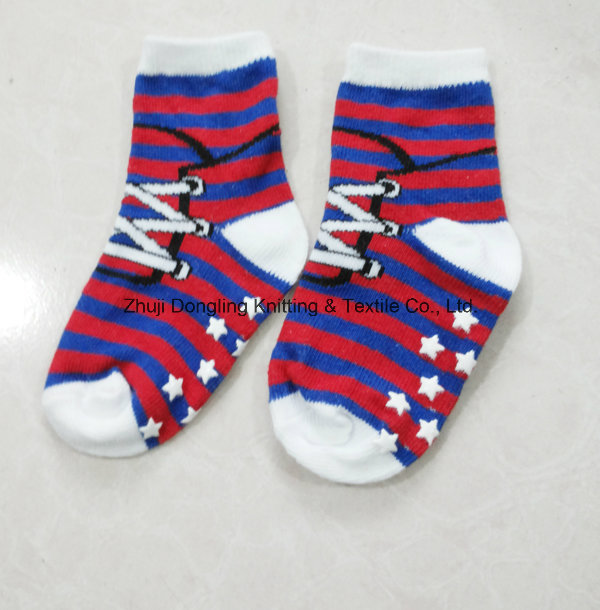 2016 Hot Selling Camouflage Baby Cotton Anti-Slip Socks