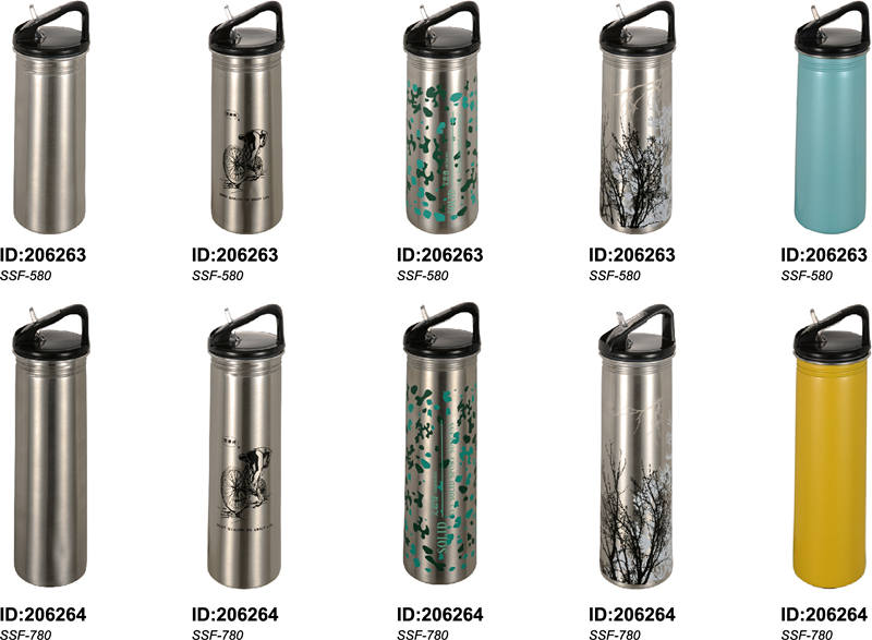 Stainless Steel Single Wall Outdoor Sports Water Bottle