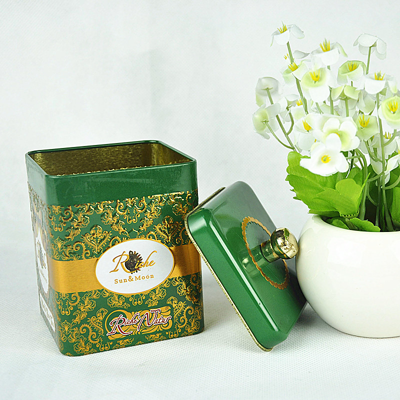 Small Square Food Tin Box for Chocolate Packaging