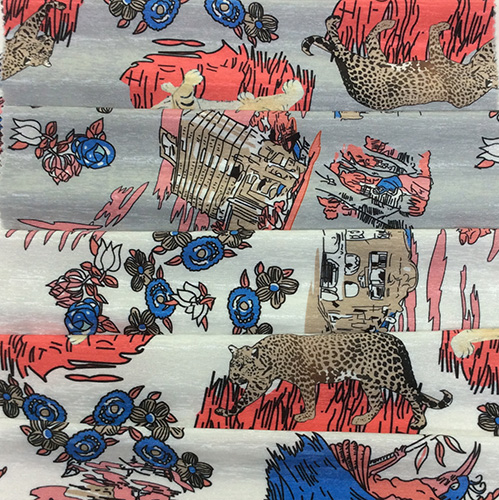 Printing Polyester Garment Fabric with Funny Design