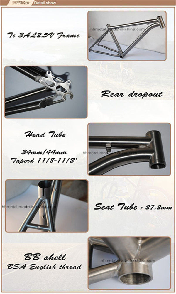 29er Titanium Mountain Bike Frame with Best Price