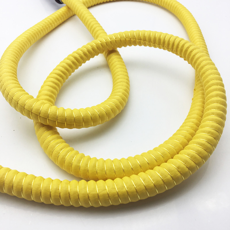 1.8m Double Gourd Design Metal Yellow Hookah Shisha Hose (ES-HH-009)