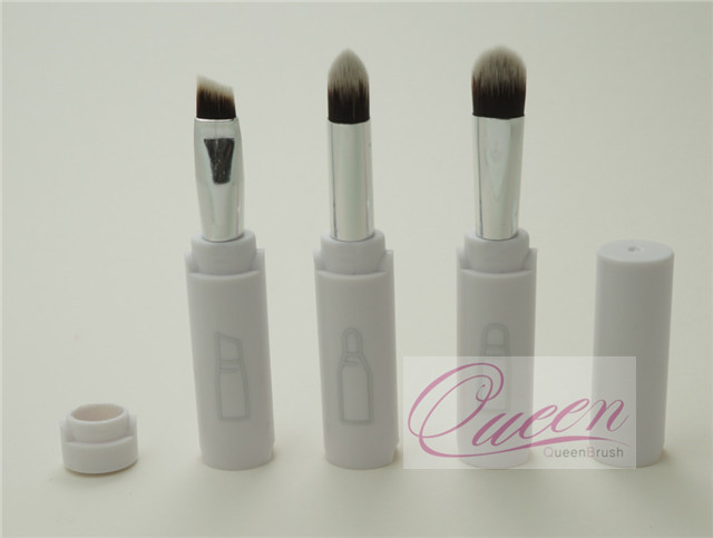 2015 New Style 3PCS Eyeshadow Brushes White Makeup Tool Kits