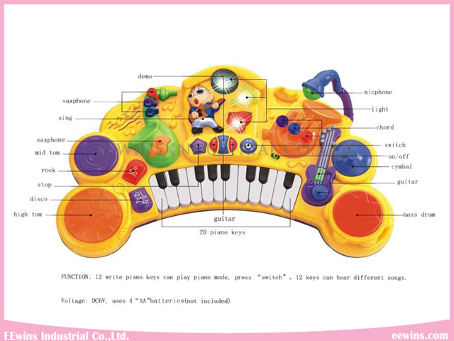 Electronic Musical Toys Keyboard with Microphone