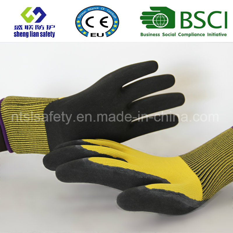 Latex Frosted Gloves, Sandy Finish Safety Work Gloves (SL-RS301)