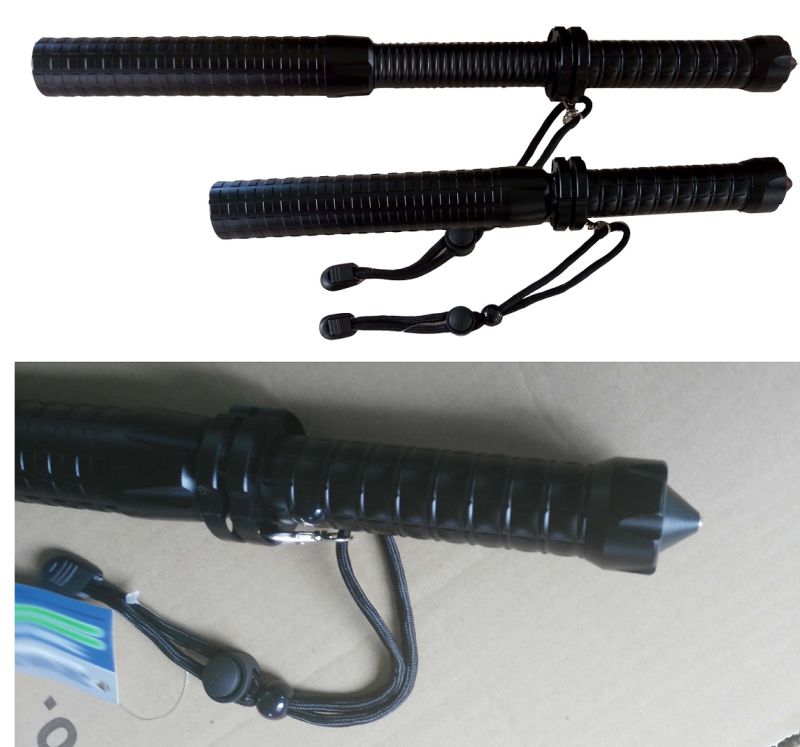 Mace Flashlight Police Weapon Rechargeable Baton Mace LED Torch Light Flashlight