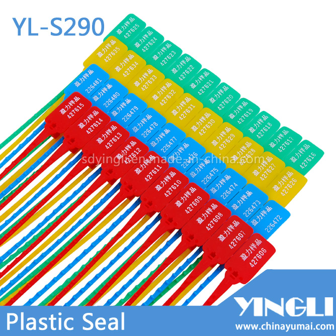 Disposable Security Plastic Seal with Code and Logo (YL-S290)