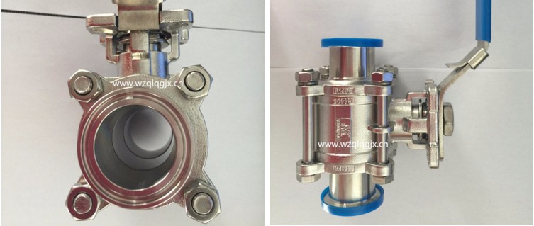 Stainless Steel Three Piece with Lock Ball Valve