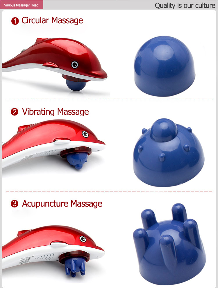 Dolphin Designed Handheld Massager (LC-2002H)