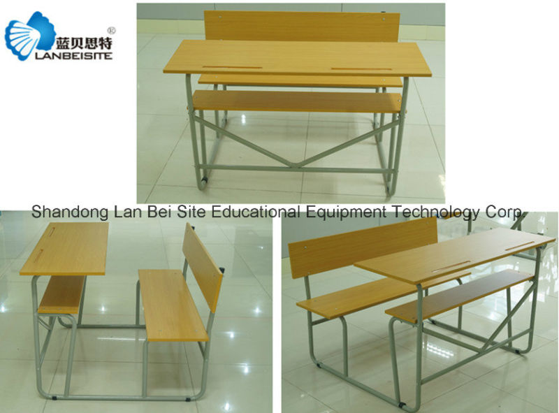 Hot Sale! Double School Desk and School Chair, School Furniture for Student /Study