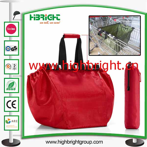 Foldable Fabric Recycled Grocery Trolley Bag