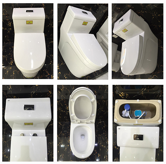 Bathroom One Piece Ceramic Toilet Bowl