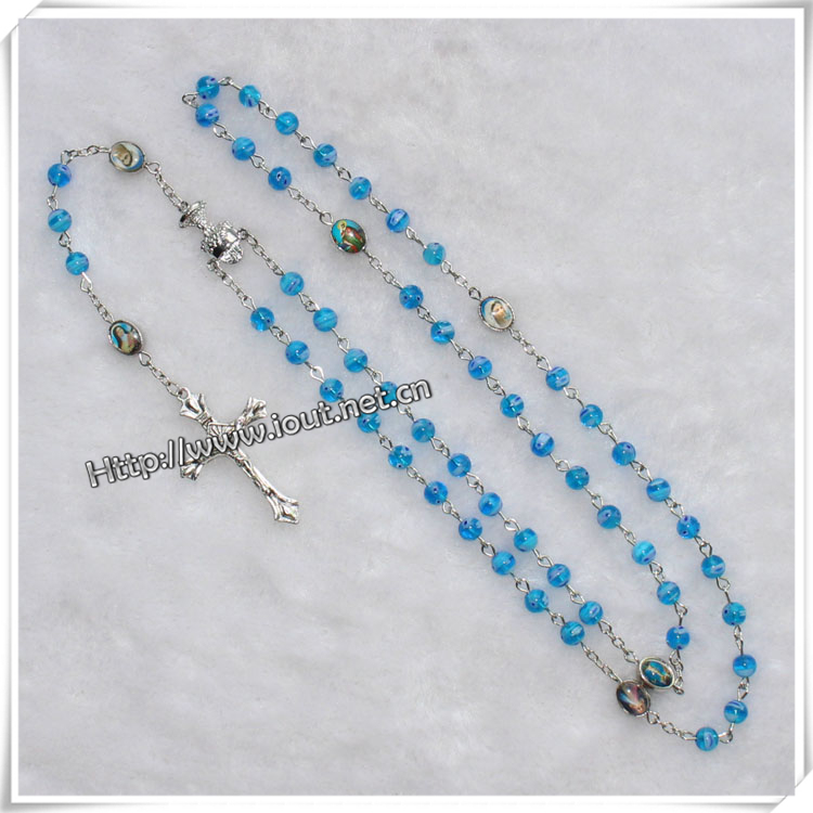 Plastic Beads Rosary, Plastic Rosary, Beads Rosary, Religious Beads (IO-cr228)