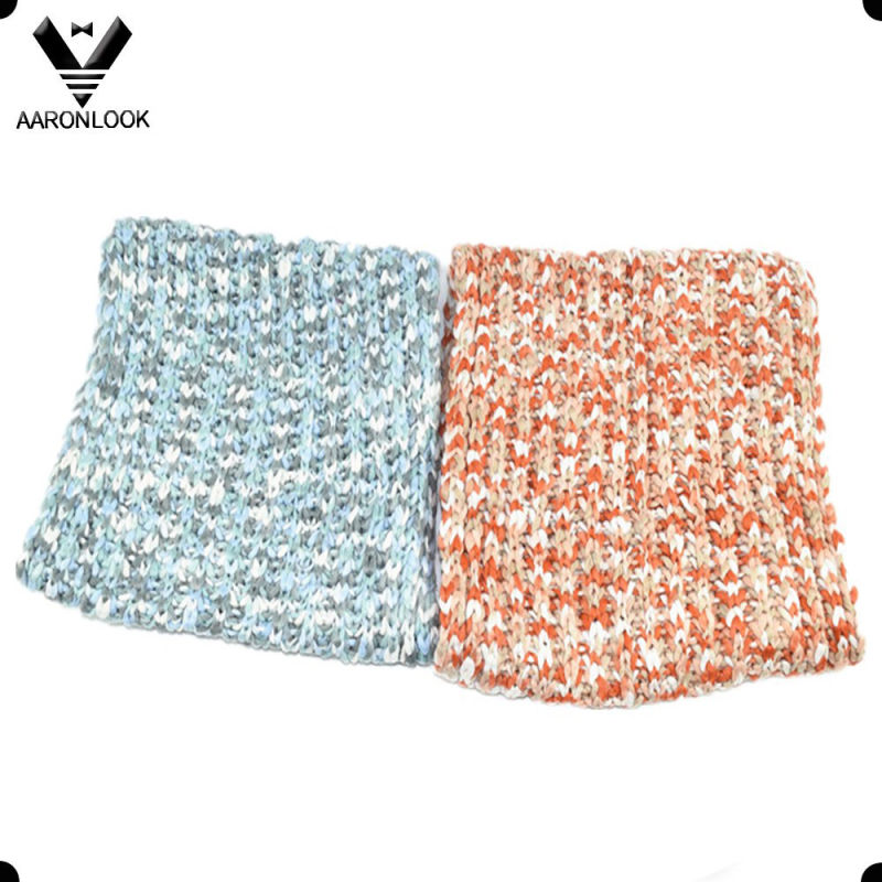 Trendy Women Multicolor Space Dyed Knitted Scarf Loop