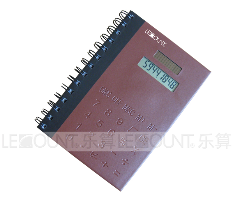 PVC Covers Notebook Calculator with Memo and Ball Pen (LC810B)