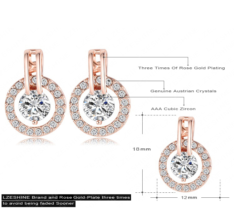 Newest Pendant&Earring Wedding Jewelry Sets (ST0017-A)