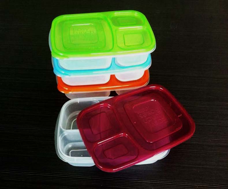 3 Compartment Grade Food Storage Container