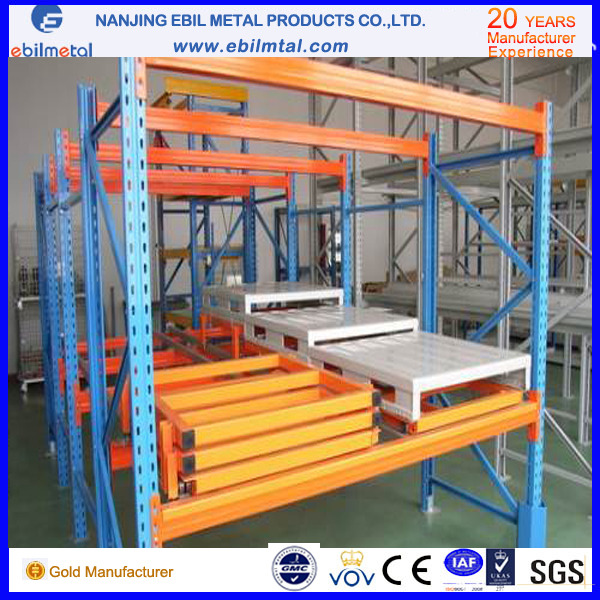 New Style Ebilmetal Push Back Pallet Rack for Warehouse Storage