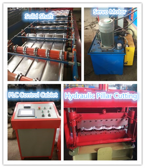 Glazed Tile Roofing Sheet Roll Forming Machine for Metal Corrugated Roof Panel