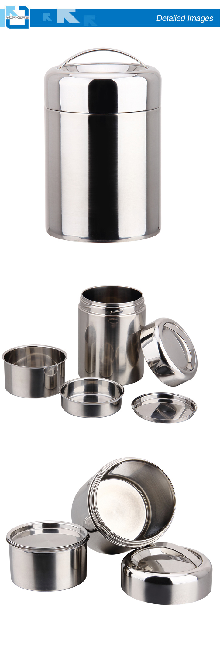 High Quality Stainless Steel Take Away Food Containers