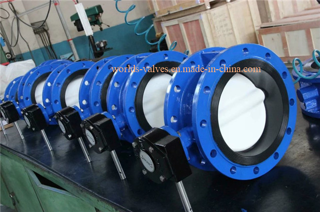 Gear Box Double Flanged Butterfly Valve