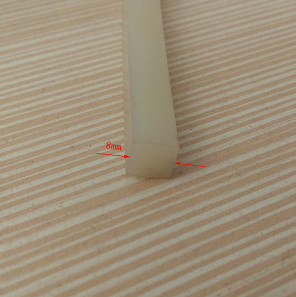 Heat Resistance Flexible Foam or Solid Square Silicone Rubber Cord