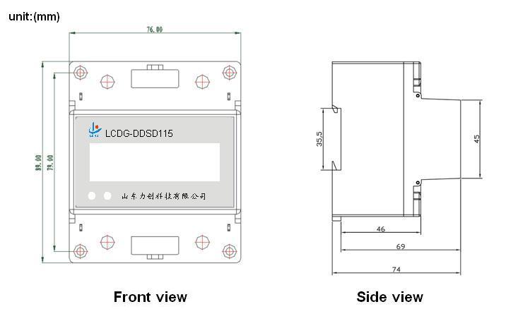 Lcdg-Ddsd115 Single Phase DIN Rail Mount Electric Energy Meter