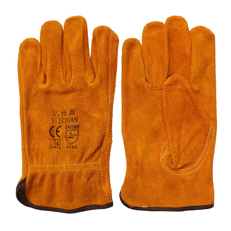 Cow Skin Labor Protective Safety Hand Working Driver Gloves