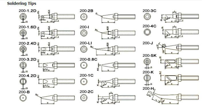 Estação de ferro de solda com temperatura controlada KS-200DH