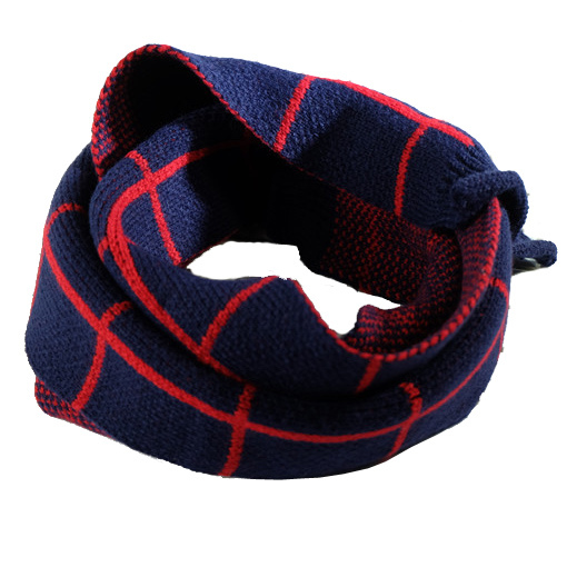 Children Kids Baby Unisex Winter Knitted Checked Scarf (SK414)